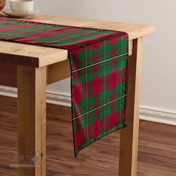 Scottish MacGregor of Cardney (Gregor of Cardney) Modern Clan Tartan Table Runner Clan Tartan Table Runner - Crest Classic Scottish Plaid Tartan Plaid