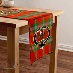 Scottish MacLaine of LochBuie (Cockburn) (MacLaine of LochBuie) Ancient Clan Tartan Table Runner Clan Tartan Table Runner - Crest Classic Scottish Plaid Tartan Plaid
