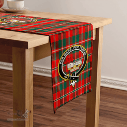Scottish MacDonald of Glenaladale (Donald of Glenaladale) 2006 Modern Clan Tartan Table Runner Clan Tartan Table Runner - Crest Classic Scottish Plaid Tartan Plaid