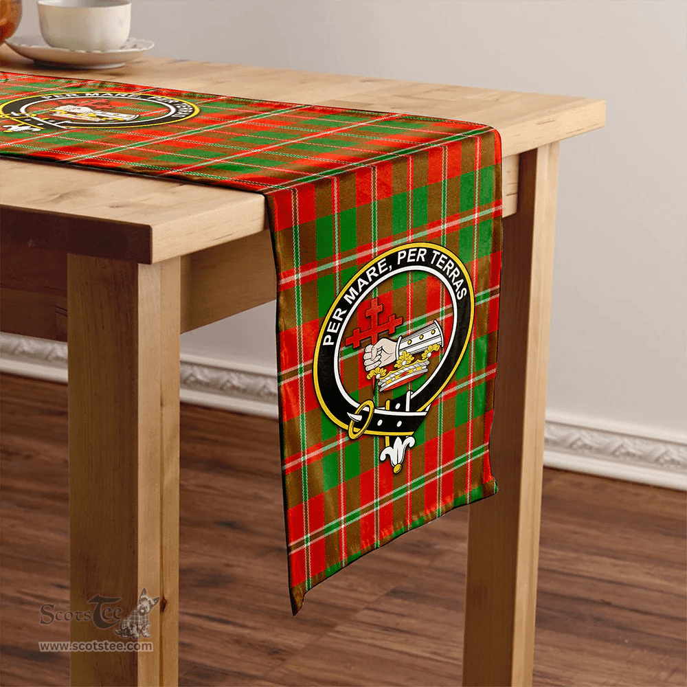 Scottish MacDonald of Glenaladale (Donald of Glenaladale) 2006 Ancient Clan Tartan Table Runner Clan Tartan Table Runner - Crest Classic Scottish Plaid Tartan Plaid