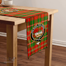Scottish MacDonald of Glenaladale (Donald of Glenaladale) 2006 Ancient Clan Tartan Table Runner Clan Tartan Table Runner - Crest Classic Scottish Plaid Tartan Plaid