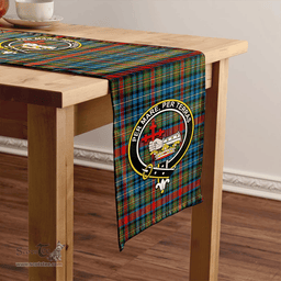 Scottish MacDonald of P.E. Island (Donald of P.E. Island) Ancient Clan Tartan Table Runner Clan Tartan Table Runner - Crest Classic Scottish Plaid Tartan Plaid