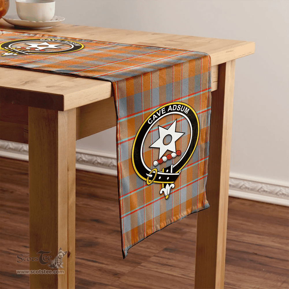 Scottish Jardine of Castlemilk Ancient Clan Tartan Table Runner Clan Tartan Table Runner - Crest Classic Scottish Plaid Tartan Plaid