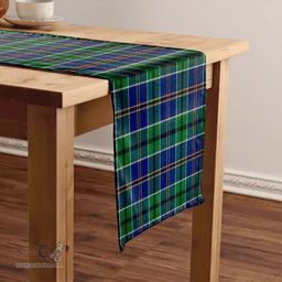 Scottish Leslie of the Hebrides Modern Clan Tartan Table Runner Clan Tartan Table Runner - Crest Classic Scottish Plaid Tartan Plaid
