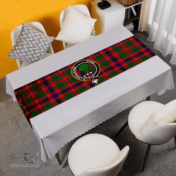 Scottish Kinninmont Clan Tartan Table Runner Clan Tartan Table Runner - Crest Classic Scottish Plaid Tartan Plaid