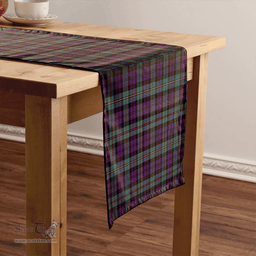 Scottish MacEwan Weathered Clan Tartan Table Runner Clan Tartan Table Runner - Crest Classic Scottish Plaid Tartan Plaid
