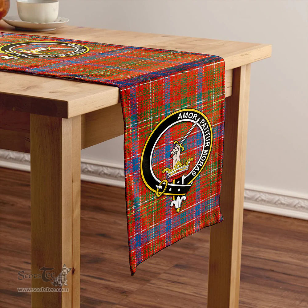 Scottish Lumsden Waistcoat Ancient Clan Tartan Table Runner Clan Tartan Table Runner - Crest Classic Scottish Plaid Tartan Plaid