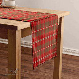 Scottish MacDonald of Glenaladale (Donald of Glenaladale) 2006 Weathered Clan Tartan Table Runner Clan Tartan Table Runner - Crest Classic Scottish Plaid Tartan Plaid