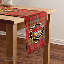 Scottish MacDonald of Glencoe (Donald of Glencoe) Weathered Clan Tartan Table Runner Clan Tartan Table Runner - Crest Classic Scottish Plaid Tartan Plaid