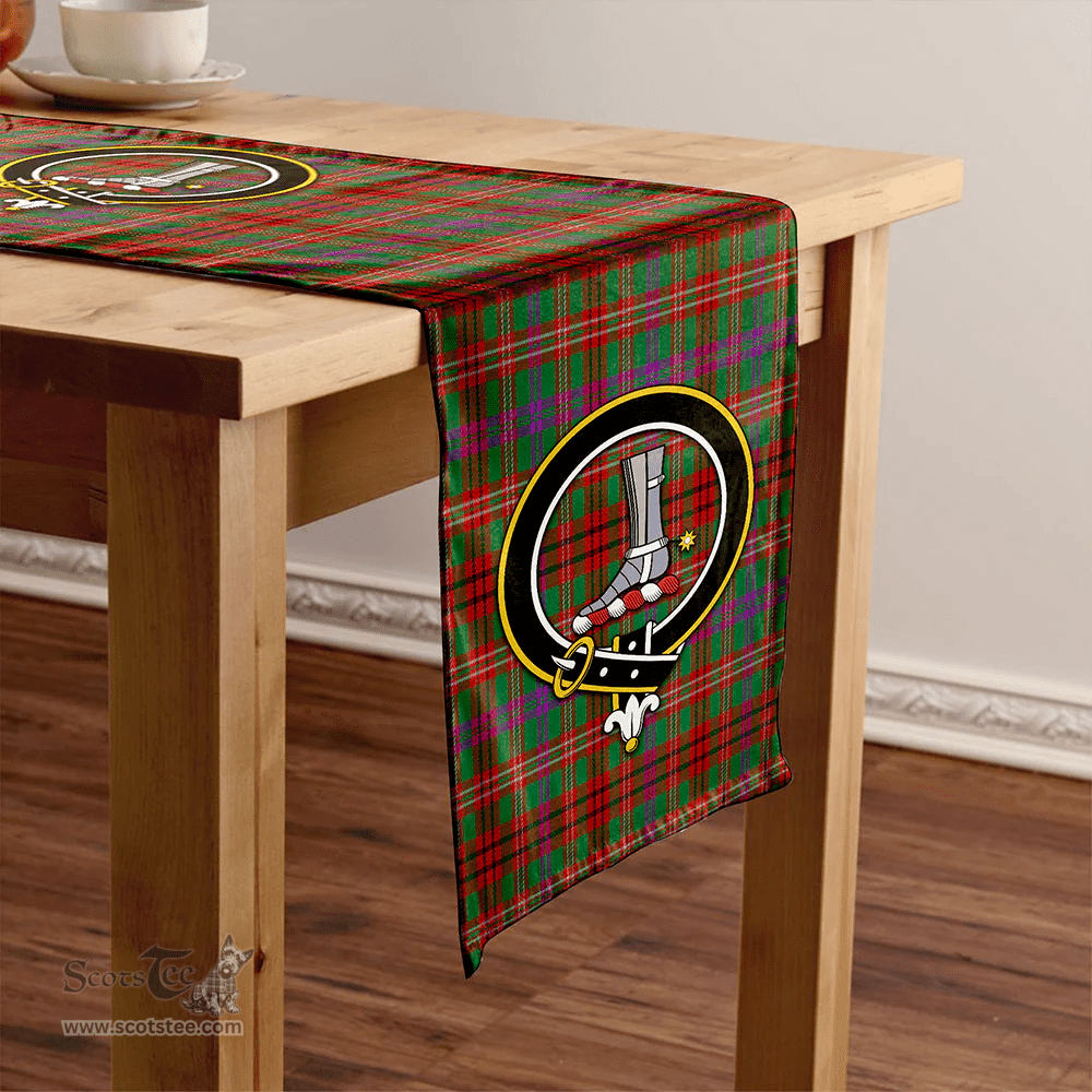 Scottish MacCall (MacColl) Modern Clan Tartan Table Runner Clan Tartan Table Runner - Crest Classic Scottish Plaid Tartan Plaid