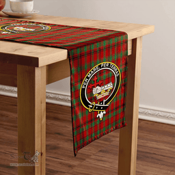 Scottish MacDonald of Aird & Valley (Donald of Aird & Valley) Modern Clan Tartan Table Runner Clan Tartan Table Runner - Crest Classic Scottish Plaid Tartan Plaid
