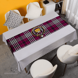 Scottish Little of Morton Rigg Modern Clan Tartan Table Runner Clan Tartan Table Runner - Crest Classic Scottish Plaid Tartan Plaid