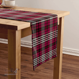 Scottish Little of Morton Rigg Modern Clan Tartan Table Runner Clan Tartan Table Runner - Crest Classic Scottish Plaid Tartan Plaid