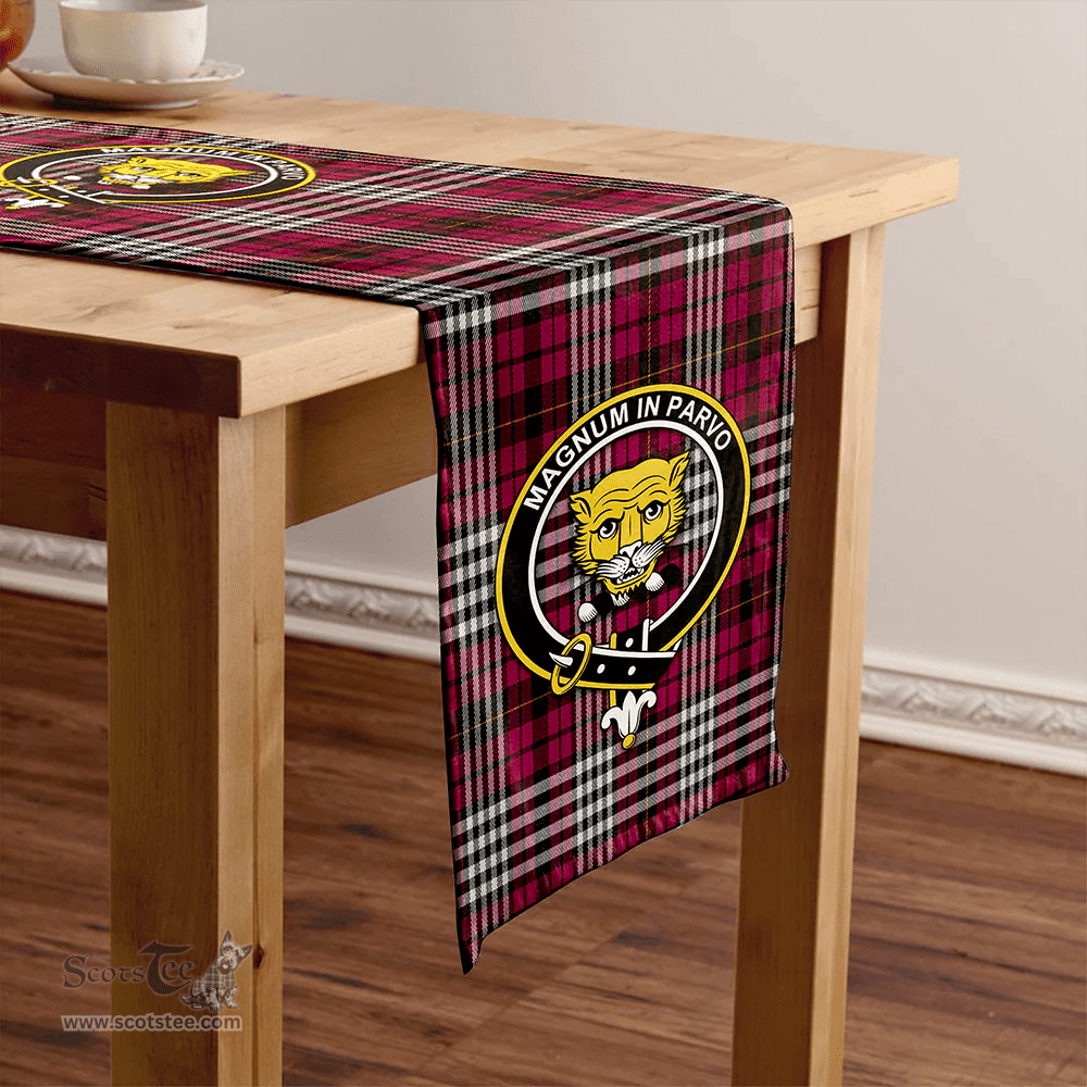 Scottish Little of Morton Rigg Modern Clan Tartan Table Runner Clan Tartan Table Runner - Crest Classic Scottish Plaid Tartan Plaid