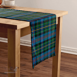 Scottish MacCallum of Berwick Ancient Clan Tartan Table Runner Clan Tartan Table Runner - Crest Classic Scottish Plaid Tartan Plaid