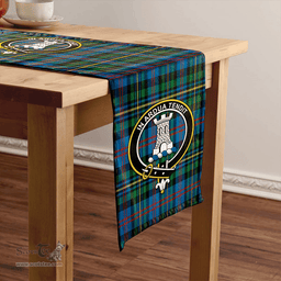 Scottish MacCallum of Berwick Ancient Clan Tartan Table Runner Clan Tartan Table Runner - Crest Classic Scottish Plaid Tartan Plaid
