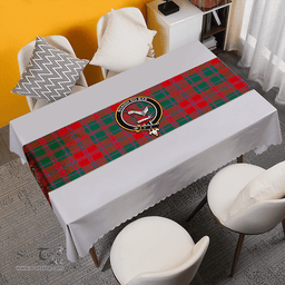 Scottish MacDougall (Clans Originaux) Ancient Clan Tartan Table Runner Clan Tartan Table Runner - Crest Classic Scottish Plaid Tartan Plaid