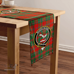 Scottish MacDougall (Clans Originaux) Ancient Clan Tartan Table Runner Clan Tartan Table Runner - Crest Classic Scottish Plaid Tartan Plaid