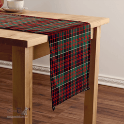 Scottish MacDonald of Clanranald (Donald of Clanranald) Modern Clan Tartan Table Runner Clan Tartan Table Runner - Crest Classic Scottish Plaid Tartan Plaid