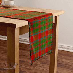 Scottish MacKintosh Ancient Clan Tartan Table Runner Clan Tartan Table Runner - Crest Classic Scottish Plaid Tartan Plaid