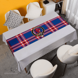 Scottish Laing of Archiestown (Lang of Archiestown) Modern Clan Tartan Table Runner Clan Tartan Table Runner - Crest Classic Scottish Plaid Tartan Plaid