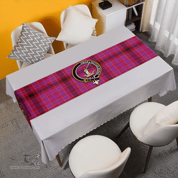 Scottish Lumsden of Clova Weathered Clan Tartan Table Runner Clan Tartan Table Runner - Crest Classic Scottish Plaid Tartan Plaid