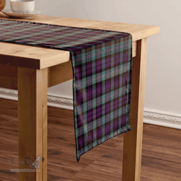 Scottish Lyon ((Liall/Lyall/Lyle) Weathered Clan Tartan Table Runner Clan Tartan Table Runner - Crest Classic Scottish Plaid Tartan Plaid