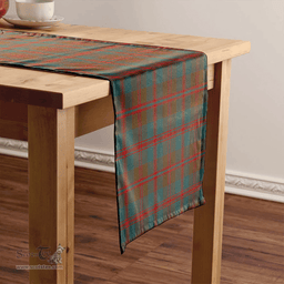 Scottish Robertson of Struan Weathered Clan Tartan Table Runner Clan Tartan Table Runner - Crest Classic Scottish Plaid Tartan Plaid