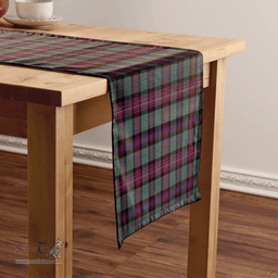 Scottish Rankin (Dalgliesh) Weathered Clan Tartan Table Runner Clan Tartan Table Runner - Crest Classic Scottish Plaid Tartan Plaid