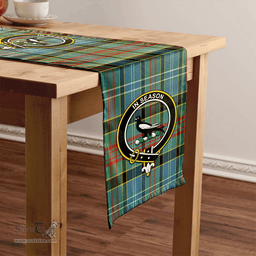 Scottish Walkinshaw Clan Tartan Table Runner Clan Tartan Table Runner - Crest Classic Scottish Plaid Tartan Plaid