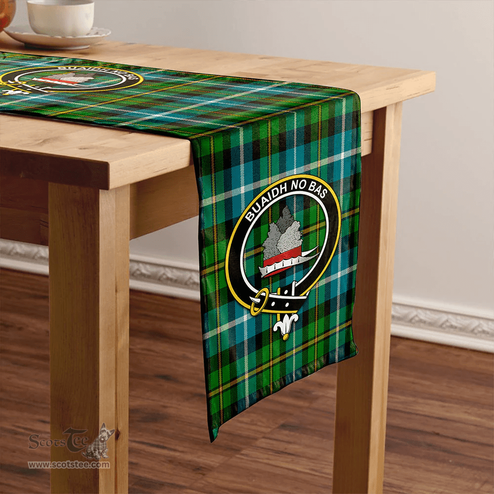 Scottish MacNeil of Barra (MacNeil/MacNeill) Ancient Clan Tartan Table Runner Clan Tartan Table Runner - Crest Classic Scottish Plaid Tartan Plaid