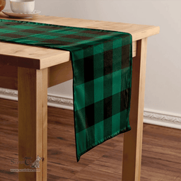 Scottish Robin Hood (MacGregor/Gregor Rob Roy Hunting) Modern Clan Tartan Table Runner Clan Tartan Table Runner - Crest Classic Scottish Plaid Tartan Plaid