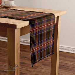Scottish Watt (Wate) Weathered Clan Tartan Table Runner Clan Tartan Table Runner - Crest Classic Scottish Plaid Tartan Plaid