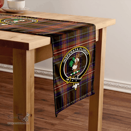Scottish Watt (Wate) Weathered Clan Tartan Table Runner Clan Tartan Table Runner - Crest Classic Scottish Plaid Tartan Plaid