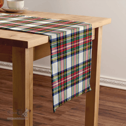 Scottish Stewart Dress Modern Clan Tartan Table Runner Clan Tartan Table Runner - Crest Classic Scottish Plaid Tartan Plaid