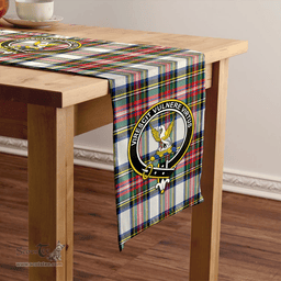 Scottish Stewart Dress Modern Clan Tartan Table Runner Clan Tartan Table Runner - Crest Classic Scottish Plaid Tartan Plaid