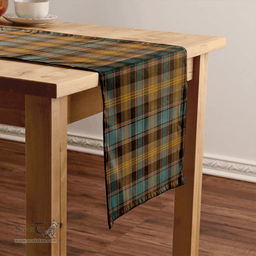 Scottish Watson (Wate/Watt) Weathered Clan Tartan Table Runner Clan Tartan Table Runner - Crest Classic Scottish Plaid Tartan Plaid