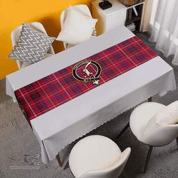 Scottish MacRae of Inverinate Weathered Clan Tartan Table Runner Clan Tartan Table Runner - Crest Classic Scottish Plaid Tartan Plaid