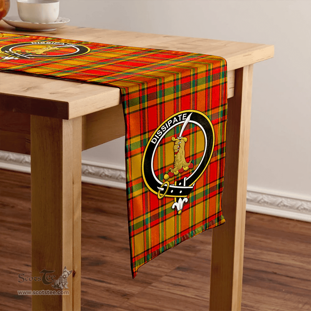 Scottish Scrimgeour of Glassary Modern Clan Tartan Table Runner Clan Tartan Table Runner - Crest Classic Scottish Plaid Tartan Plaid