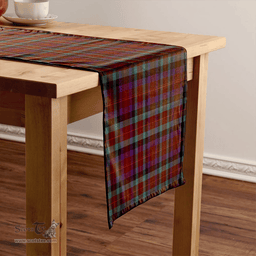 Scottish Tennant Weathered Clan Tartan Table Runner Clan Tartan Table Runner - Crest Classic Scottish Plaid Tartan Plaid