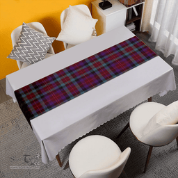 Scottish Tennant Weathered Clan Tartan Table Runner Clan Tartan Table Runner - Crest Classic Scottish Plaid Tartan Plaid
