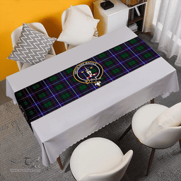 Scottish Russell Modern Clan Tartan Table Runner Clan Tartan Table Runner - Crest Classic Scottish Plaid Tartan Plaid
