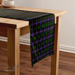 Scottish Russell Modern Clan Tartan Table Runner Clan Tartan Table Runner - Crest Classic Scottish Plaid Tartan Plaid
