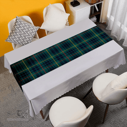 Scottish Stewart Hunting Modern Clan Tartan Table Runner Clan Tartan Table Runner - Crest Classic Scottish Plaid Tartan Plaid