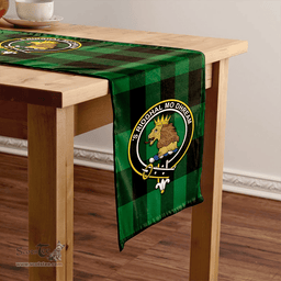 Scottish Robin Hood (MacGregor/Gregor Rob Roy Hunting) Ancient Clan Tartan Table Runner Clan Tartan Table Runner - Crest Classic Scottish Plaid Tartan Plaid