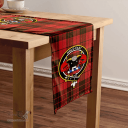 Scottish MacLeod of Raasay Weathered Clan Tartan Table Runner Clan Tartan Table Runner - Crest Classic Scottish Plaid Tartan Plaid