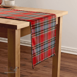 Scottish MacLeay Weathered Clan Tartan Table Runner Clan Tartan Table Runner - Crest Classic Scottish Plaid Tartan Plaid