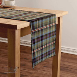 Scottish Reid (Mill City) Weathered Clan Tartan Table Runner Clan Tartan Table Runner - Crest Classic Scottish Plaid Tartan Plaid