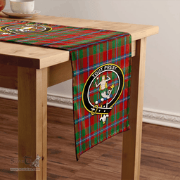 Scottish Murray of Abercairney Portrait (Murray of Abercairney; Portrait) Modern Clan Tartan Table Runner Clan Tartan Table Runner - Crest Classic Scottish Plaid Tartan Plaid