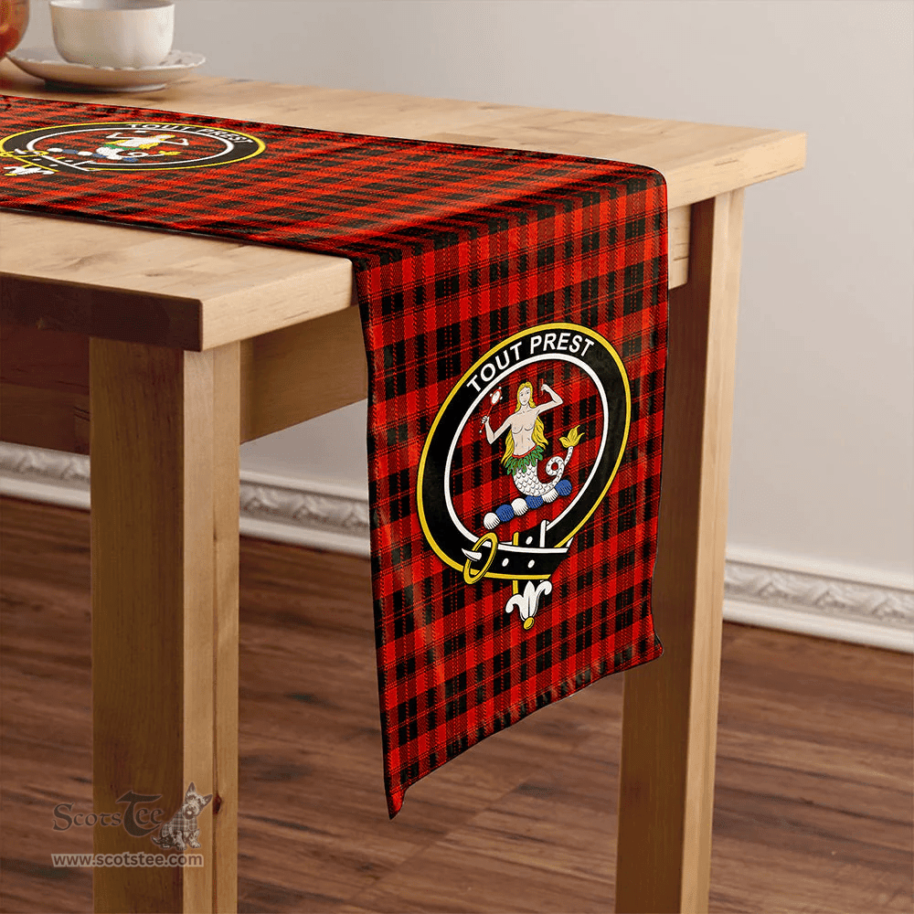 Scottish Murray of Ochtertyre Ancient Clan Tartan Table Runner Clan Tartan Table Runner - Crest Classic Scottish Plaid Tartan Plaid